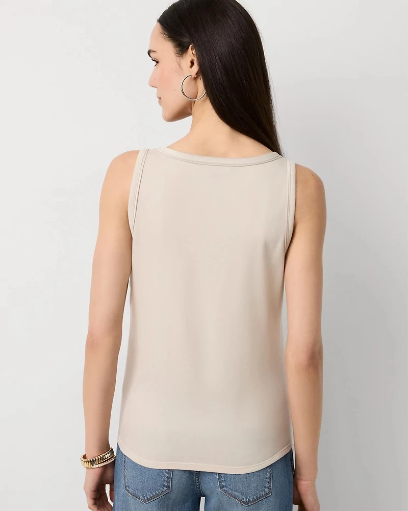 Satin Front Shell Tank