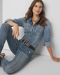 Snap Front Denim Shirt