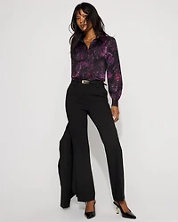 Pintuck Satin Shirt