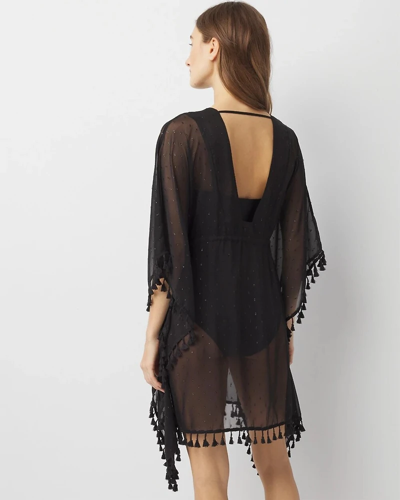 Tassel Trimmed Cover-Up