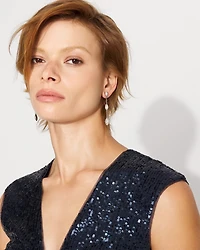 Pavé Linear Earrings