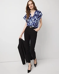 Flutter Sleeve Satin Shell Top