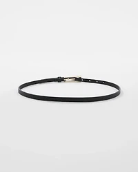 Faux Leather Rectangular Buckle Belt