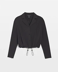 Drawcord Snap Button Jacket