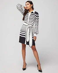 Long-Sleeve Collared Shirt Dress