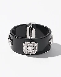 Art Deco Black Enamel Cuff