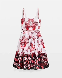 Square Neck Cotton Dress