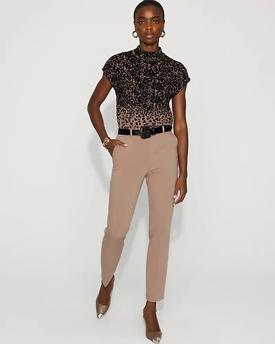 High-Rise Elle Slim Ankle Pant