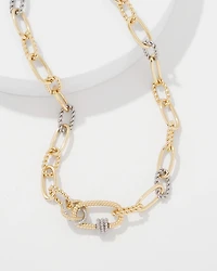 Sculptural Knot Links Necklace