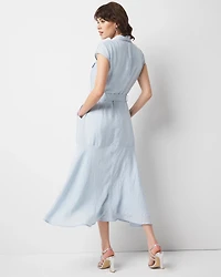 Floral Utility Shirt Dress