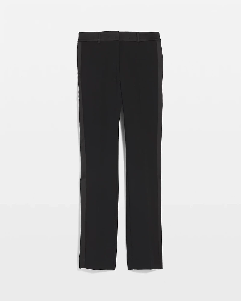Petite High-Rise Straight Tuxedo Luxe Stretch Pant
