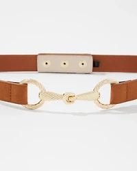 Horsebit Skinny Belt
