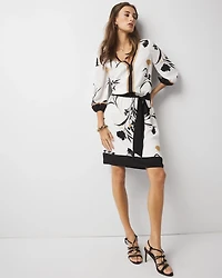 Petite Smocked Blouson Dress