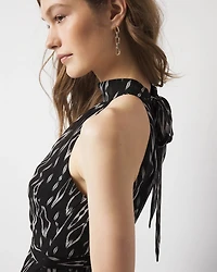 Ruffle Halter Midi Dress