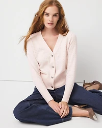 Embellished Cardigan Sweater