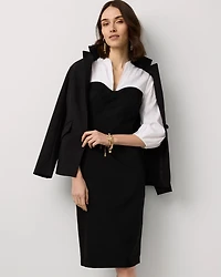 Poplin Shirt Sheath Dress