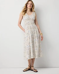 Ruched Tank Midi Dress