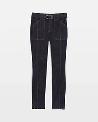 Belted High Rise Skinny Jean