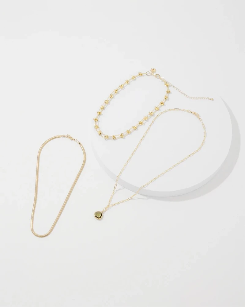Olive + Gold Convertible Necklace