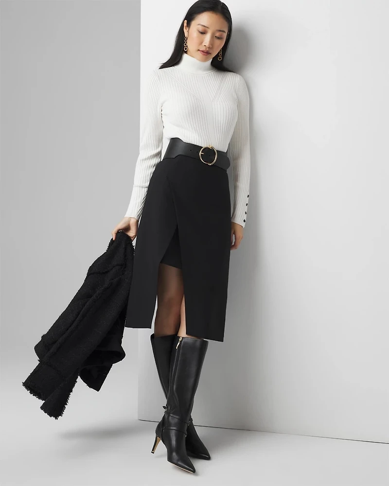 Asymmetrical Pencil Skirt