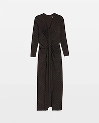 Embellished Long Sleeve Gown