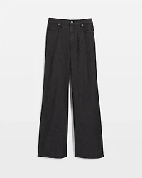 Petite Lurex High-Rise Wide Leg Ease Jean
