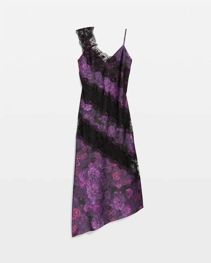 Lace + Satin Slip Dress