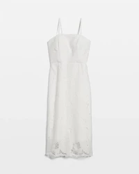 Lace Bustier Midi Dress