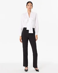 Removable Bow Poplin Blouse
