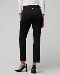 WHBM® Jolie Button Straight Luxe Stretch Pant
