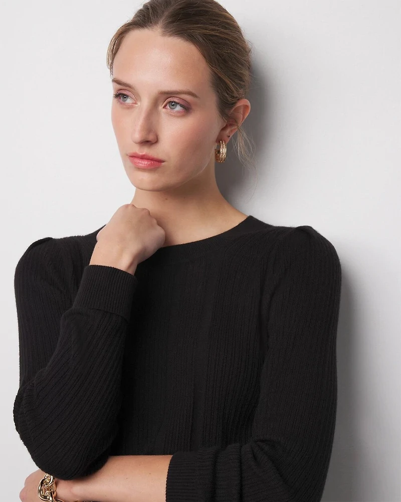 Cashmere Blend Crewneck Sweater