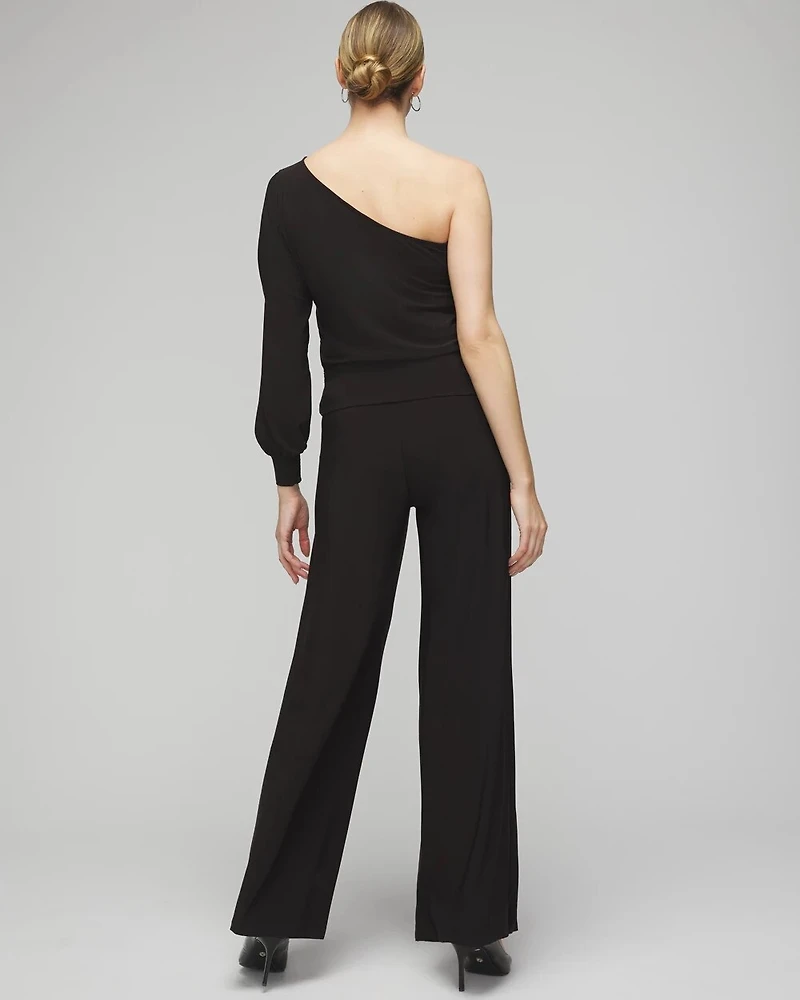 One Shoulder Matte Jersey Top