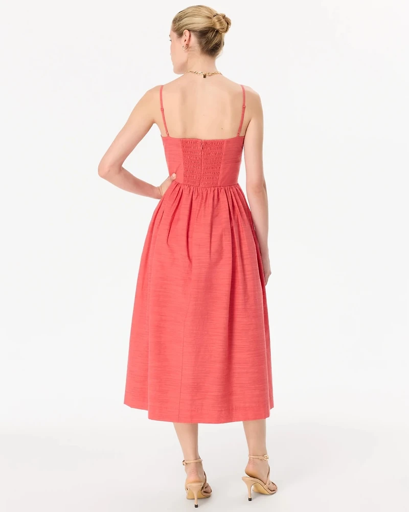 V-neck Midi Dress
