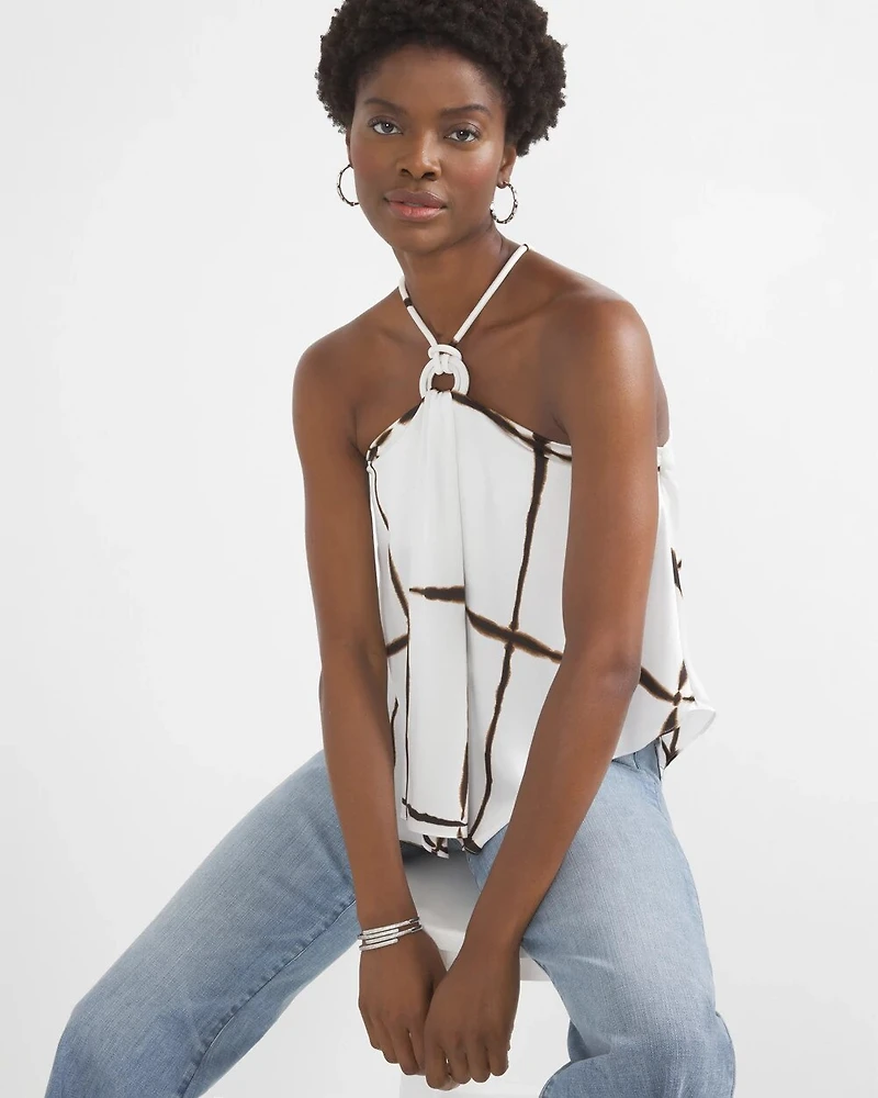 Ring Detail Halter Top