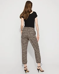 High-Rise Pret Leopard Relaxed Ankle Pant
