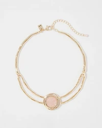 Rose Quartz Collar Necklace