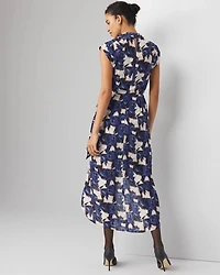 Draped Midi Dress