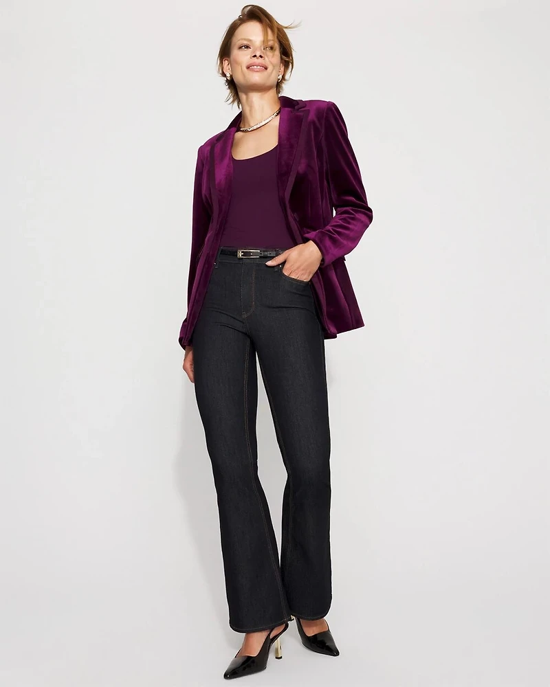 WHBM® One-Button Velvet Blazer
