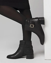 Short Leather Chelsea Boot