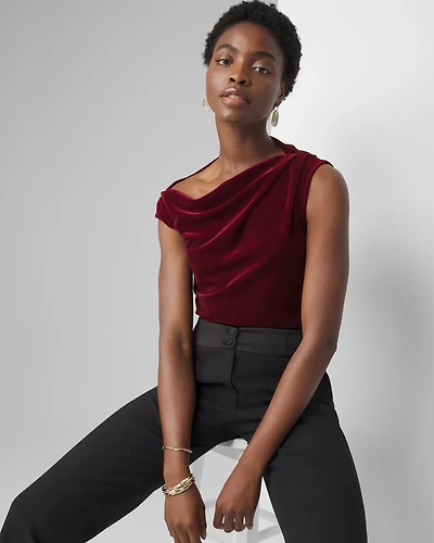 Off-the-Shoulder Velvet Top