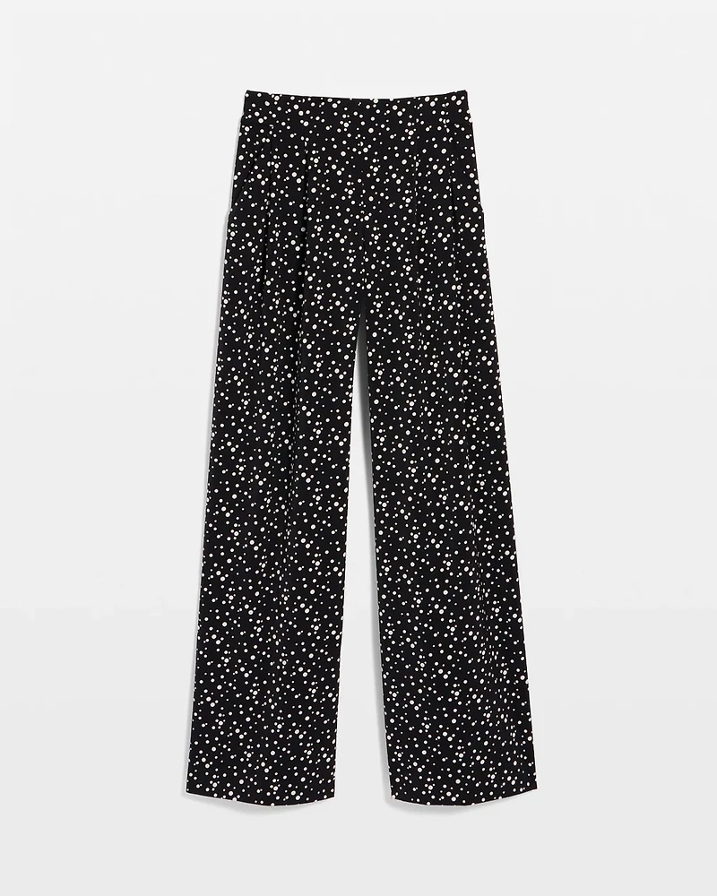 Pleated Wide Leg Pant