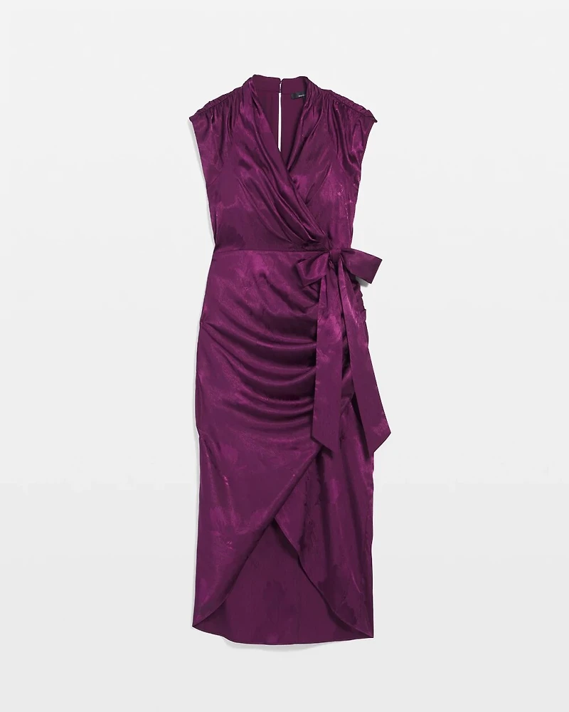 Draped Midi Dress