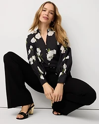 Floral Raglan Sleeve Shirt