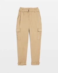 Petite Extra High-Rise Pret Cargo Tapered Ankle Pant