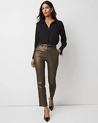 Shimmery Elle Slim Ankle Pant