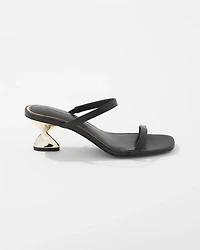 Gold Twist-Heel Sandal
