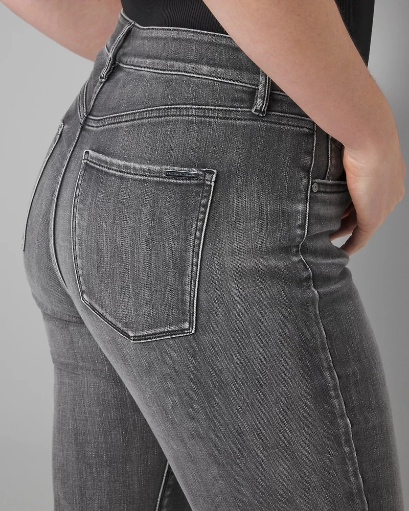 High Rise Byna Slim Jean with Slits