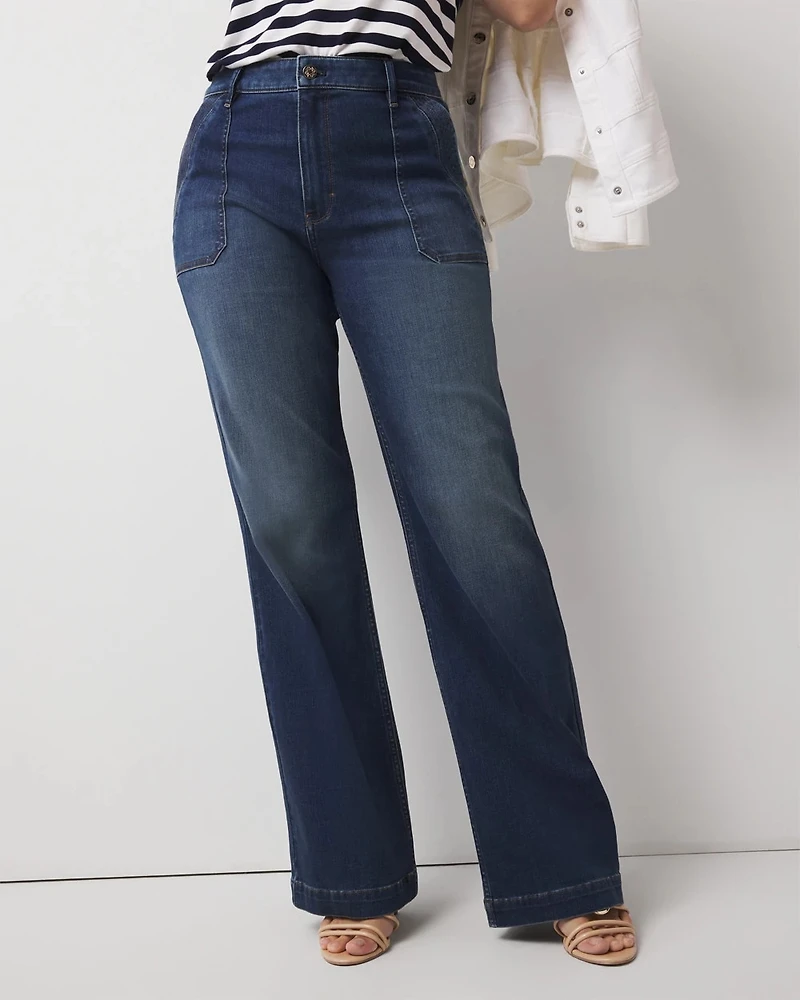 Extra High-Rise Novelty Pocket Trouser Jean