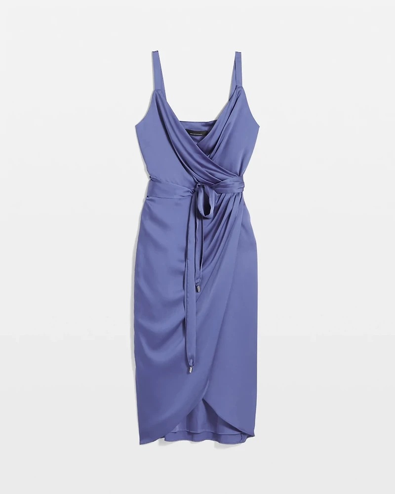 Drape Front Wrap Dress