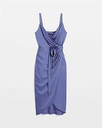 Drape Front Wrap Dress